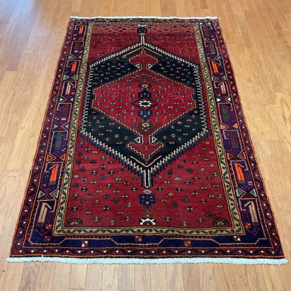 Persian Hand-knotted Tribal Hamadan Wool Rug (4'6 x 7'3)