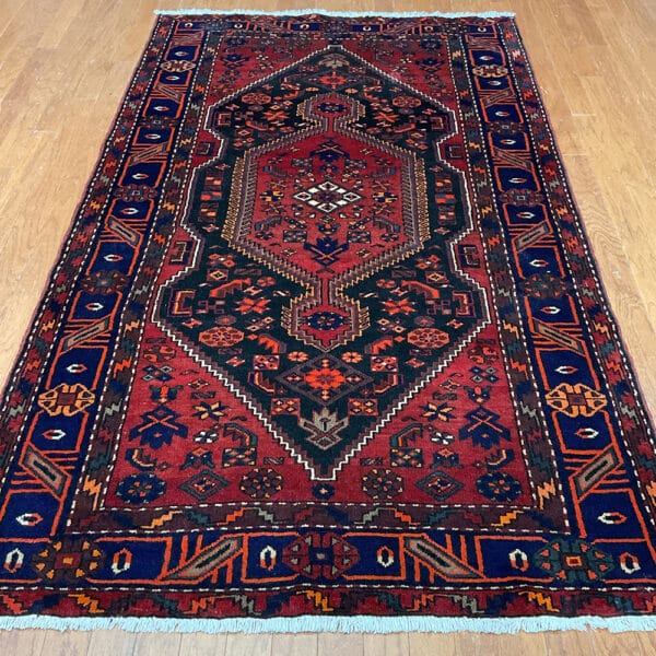 Persian Hand-knotted Tribal Hamadan Wool Rug (4'7 x 7'10)