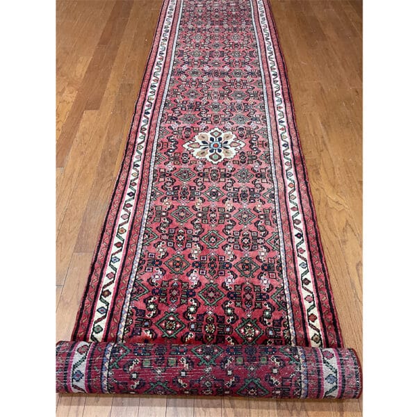 Persian Hand-knotted Tribal Hamadan Wool Runner (2'9 x 13'3)