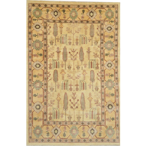 Afghan Hand-knotted Oushak Wool Rug (6'2 x 9'5)