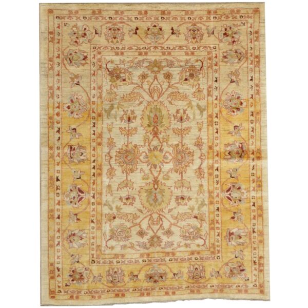 Afghan Hand-knotted Oushak Wool Rug (4'11 x 6'5)