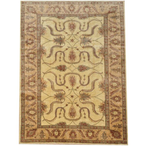 Afghan Hand-knotted Vegetable Dye Oushak Wool Rug (8'2 x 11'1)