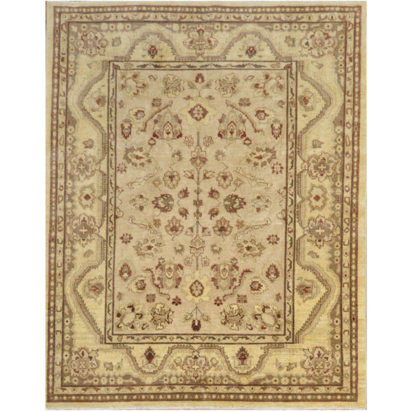 Afghan Hand-knotted Oushak Wool Rug (6'2 x 7'8)