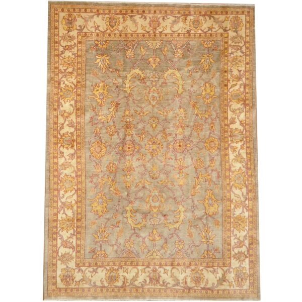 Afghan Hand-knotted Vegetable Dye Oushak Wool Rug (7'1 x 9'10)