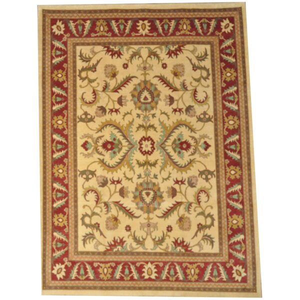 Afghan Hand-knotted Vegetable Dye Oushak Wool Rug (9'3 x 12'7)