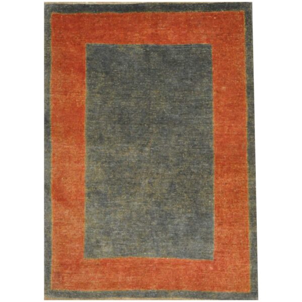 Afghan Hand-knotted Vegetable Dye Gabbeh Wool Rug (4'6 x 6'9)