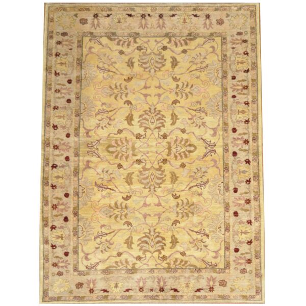 Afghan Hand-knotted Oushak Wool Rug (6'5 x 8'8)
