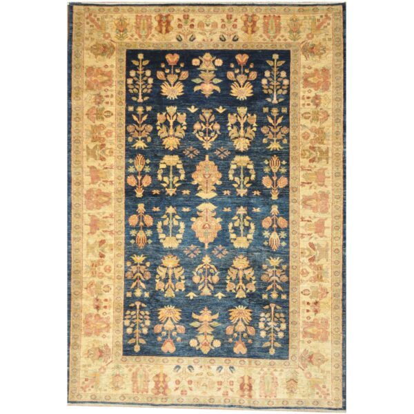 Afghan Hand-knotted Vegetable Dye Oushak Wool Rug (6'8 x 9'8)