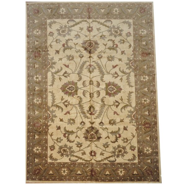 Afghan Hand-knotted Vegetable Dye Oushak Wool Rug (10'3 x 14'2)