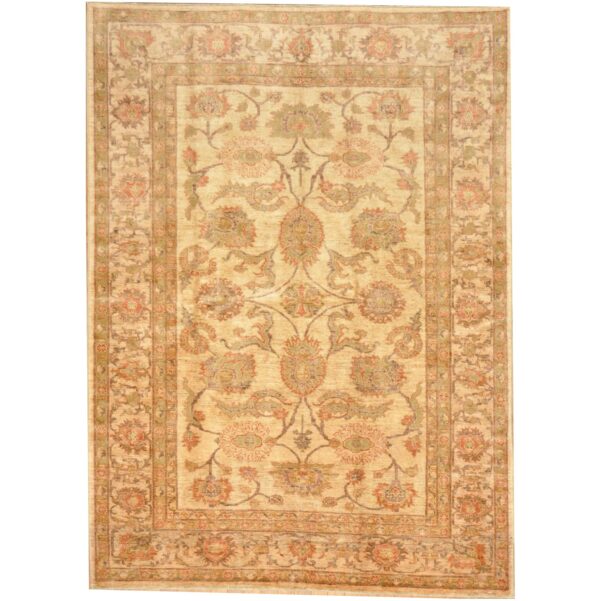 Afghan Hand-knotted Oushak Wool Rug (6'5 x 8'10)