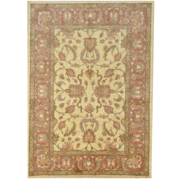 Afghan Hand-knotted Oushak Wool Rug (5'6 x 7'7)