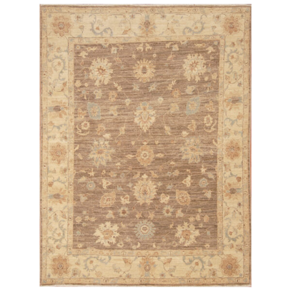 Afghan Hand-knotted Vegetable Dye Oushak Wool Rug (5' x 6'7)