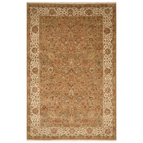 Indo Hand-knotted Tabriz Wool Rug (5'10 x 9')