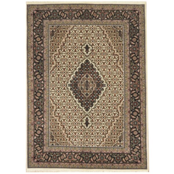 Indo Hand-knotted Tabriz Wool Rug (5'1 x 7')