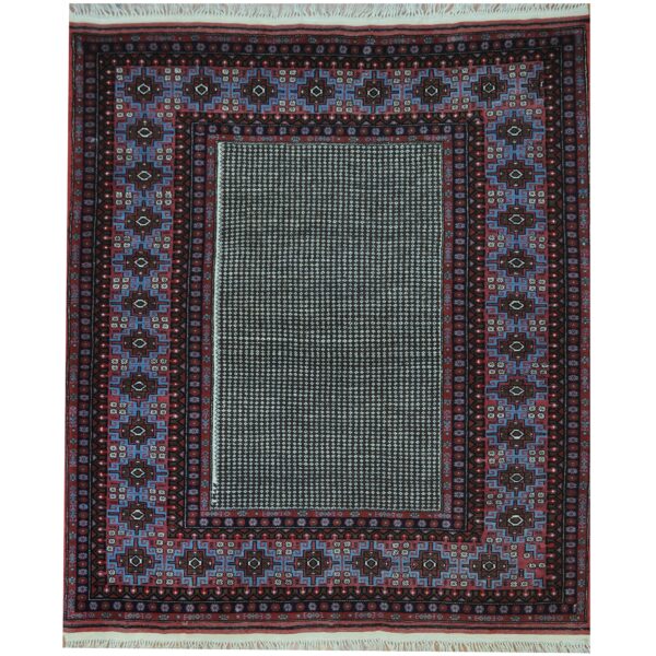 Persian Hand-knotted Kurdish Wool Rug (4'6 x 5'5)