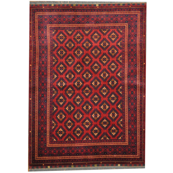 Afghan Hand-knotted Turkoman Wool Rug (5'1 x 7')