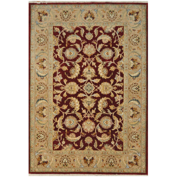Afghan Hand-knotted Vegetable Dye Oushak Wool Rug (5' x 7'4)