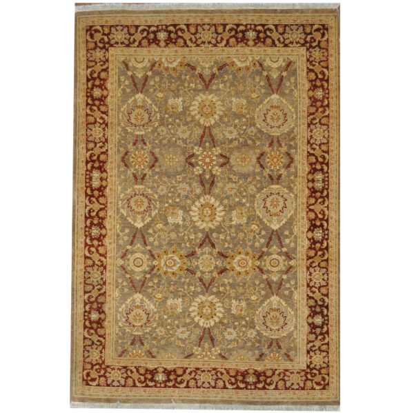 Afghan Hand-knotted Vegetable Dye Oushak Wool Rug (5'1 x 7'6)