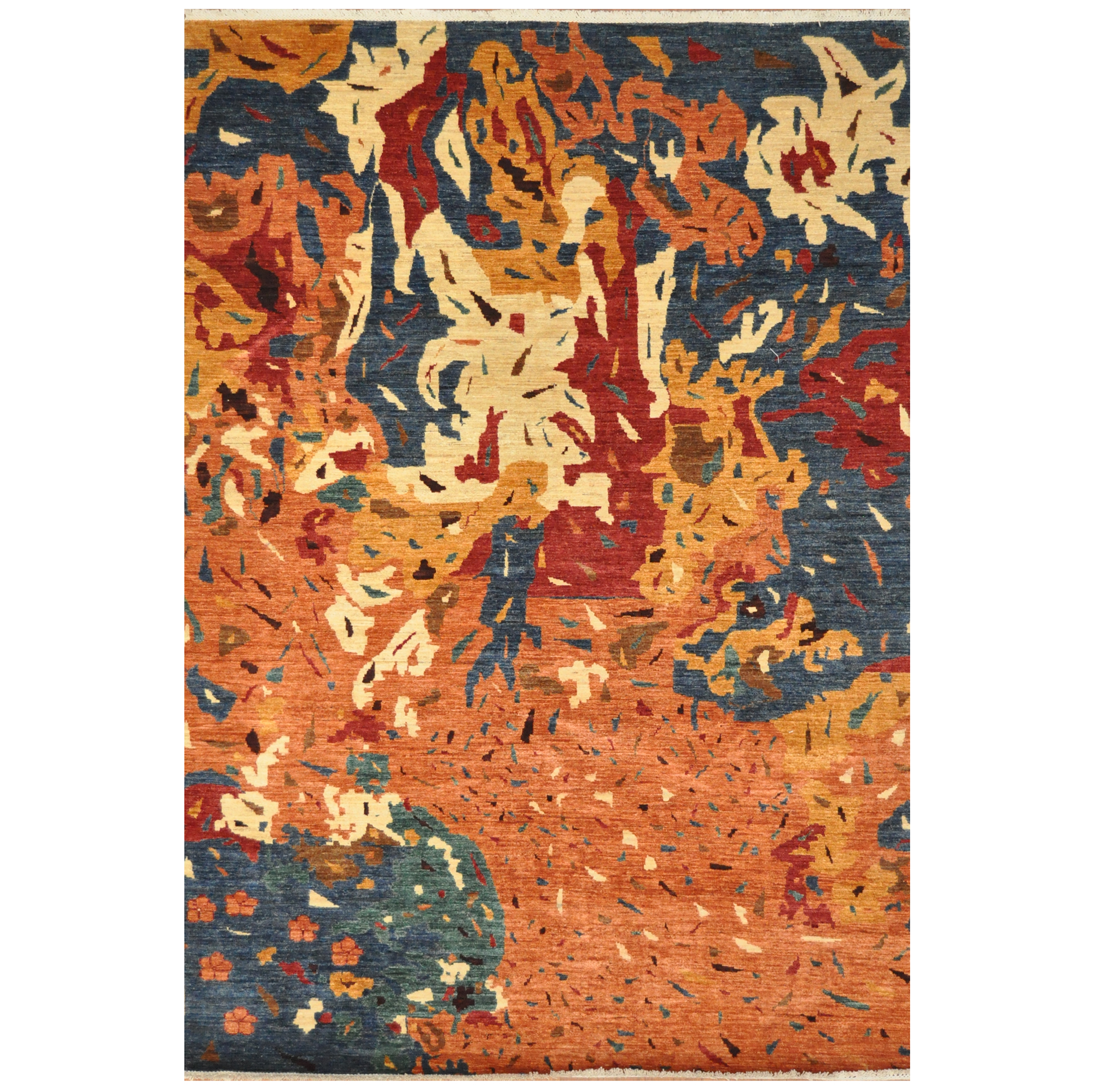 Afghan Hand-Knotted Khorjeen Kazak Wool Rug (6'10 x 9'7)