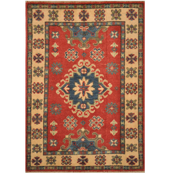 Afghan Hand-knotted Kazak Wool Rug (2' x 3')