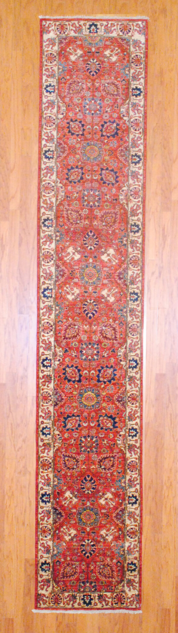 Afghan Hand-knotted Kazak (2'6 x 14'2)