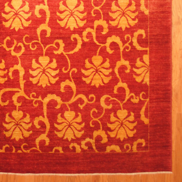 Afghan Hand-knotted Vegetable Dye (10'1 x 13'7) - Image 2