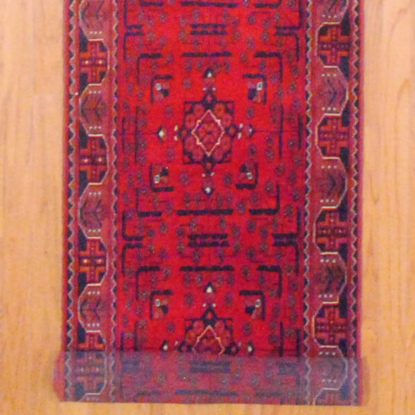 Afghan Hand-knotted Khal Mohammadi (2'8 x 16) - Image 3