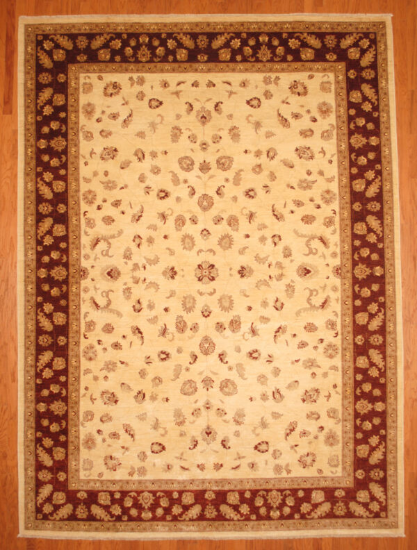 Afghan Hand-knotted Vegetable Dye (10' x 14')