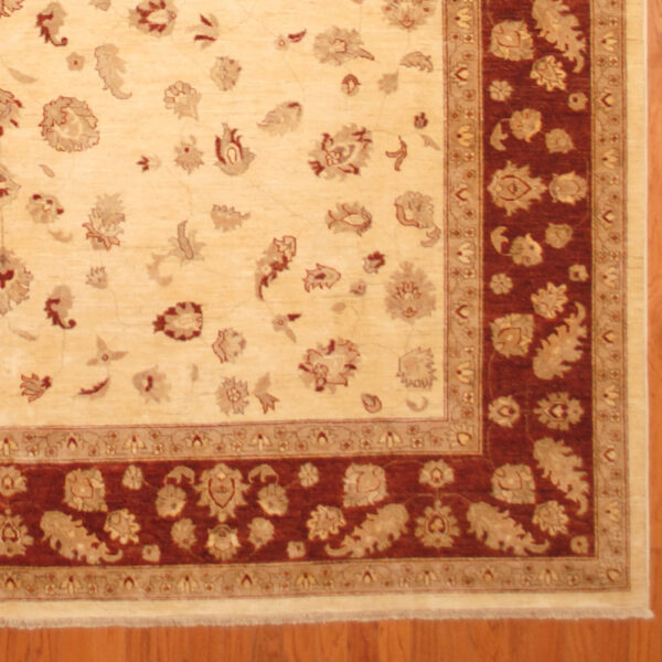 Afghan Hand-knotted Vegetable Dye (10' x 14') - Image 2