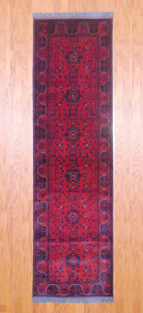 Afghan Hand-knotted Khal Mohammadi (2'8 x 9'5)