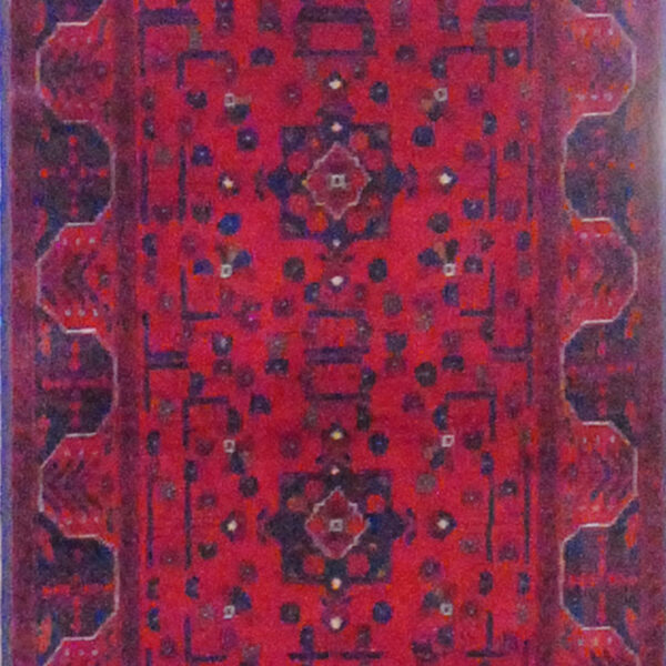 Afghan Hand-knotted Khal Mohammadi (2'8 x 9'5) - Image 2