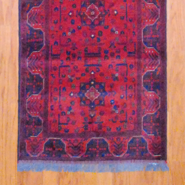 Afghan Hand-knotted Khal Mohammadi (2'8 x 9'5) - Image 3