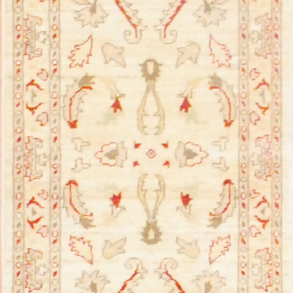Afghan Hand-knotted Fine Vegetable Dye (2'6 x 14) - Image 2