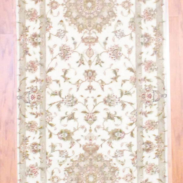 Sino Hand-knotted Tabriz (2'7 x 10'3) - Image 3