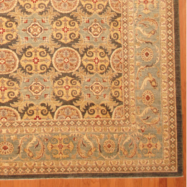 Afghan Hand-knotted Vegetable Dye (9'11 x 12'1) - Image 2