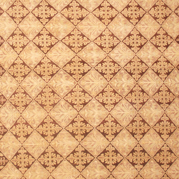 Afghan Hand-knotted Vegetable Dye (9' x 11'10) - Image 3