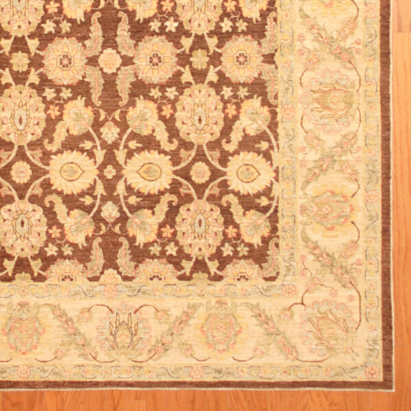 Afghan Hand-knotted Vegetable Dye (9' x 12'5) - Image 2