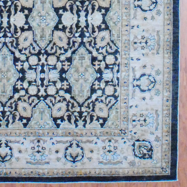 Afghan Hand-knotted Vegetable Dye (8' x 9'11) - Image 3