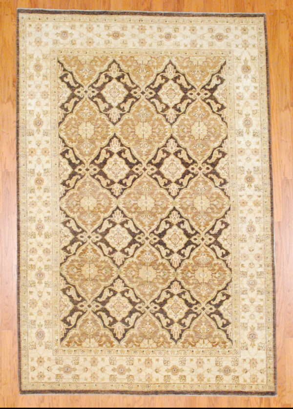 Afghan Hand-knotted Fine Vegetable Dye (6' x 9'3 )