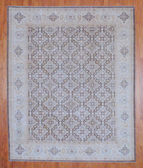 Afghan Hand-knotted Vegetable Dye (8' x 9'8 )