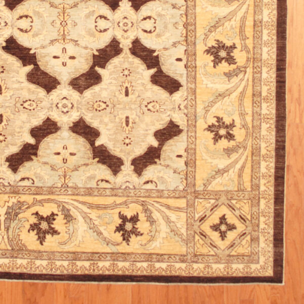 Afghan Hand-knotted Vegetable Dye (9'1 x 11'3) - Image 3