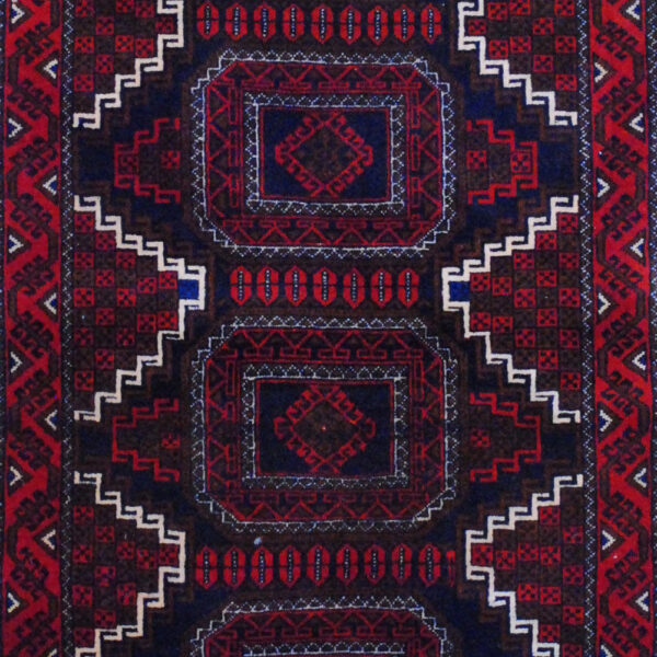 Afghan Hand-knotted Balouchi (2'11 x 5') - Image 3
