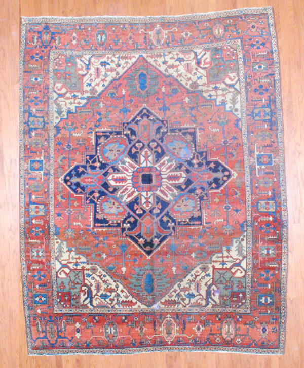 1890's Antique Persian Hand-knotted Serapi (9'6 x 12'2)