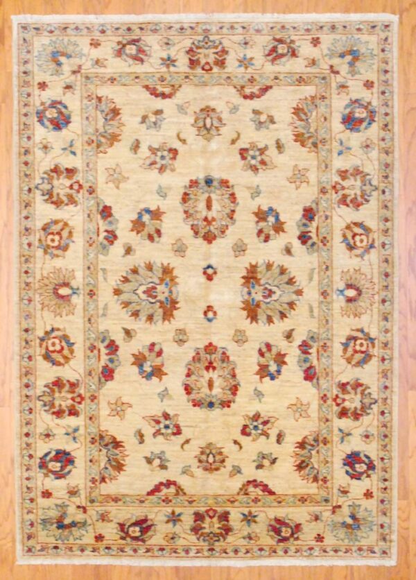 Afghan Hand-knotted Fine Vegetable Dye (4'10 x 6'10)