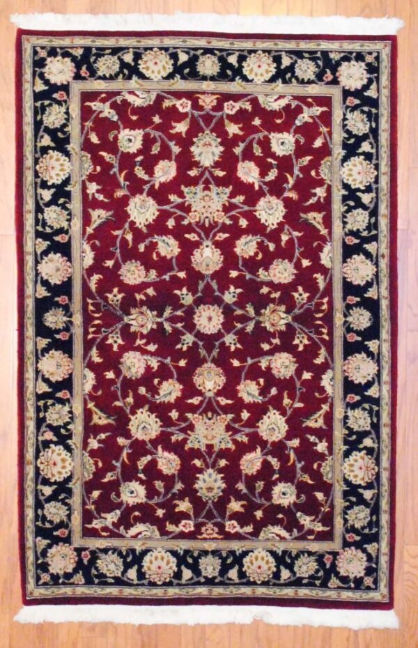 Sino Hand-knotted Kashan (4' x 6')