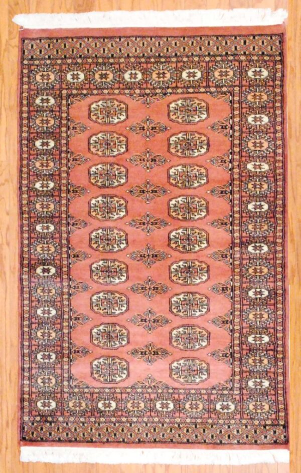 Pakistani Hand-knotted Bakhara (3' x 4'8)