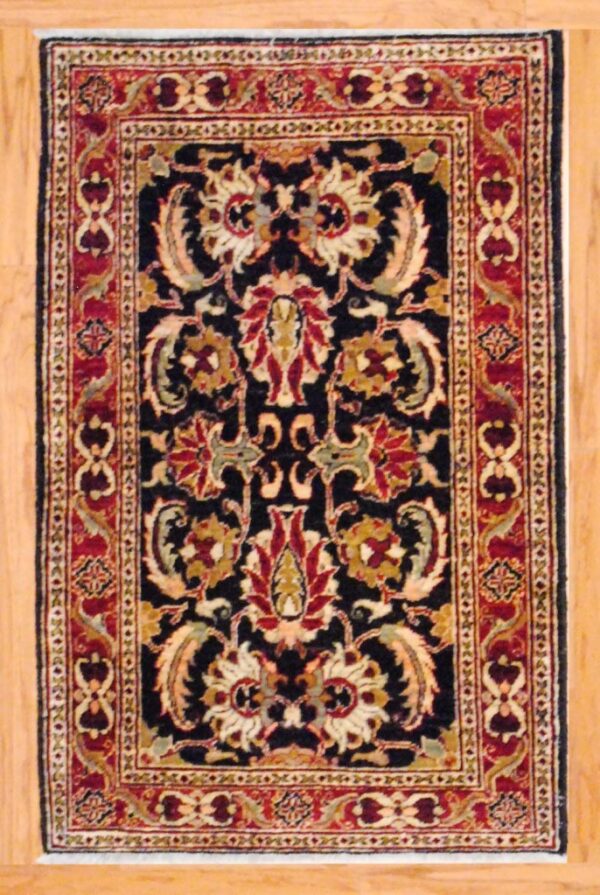 Afghan Hand-knotted Vegetable Dye Oushak (2'10 x 4'1)