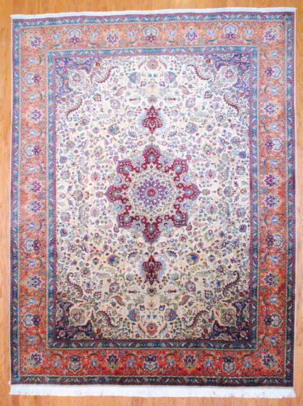 Persian Hand-knotted Tabriz (10' x 13')