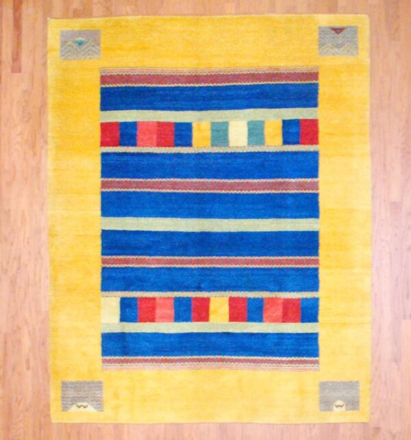 Indo Hand-knotted Gabbeh (7'11 x 9'8)