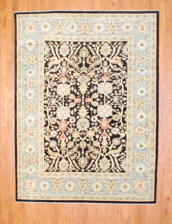 Afghan Hand-knotted Fine Vegetable Dye (6'2 x 8'3)